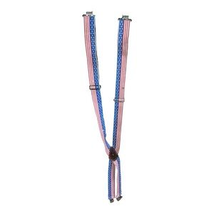 Craftsman Red, White, and Blue Striped Suspenders‎